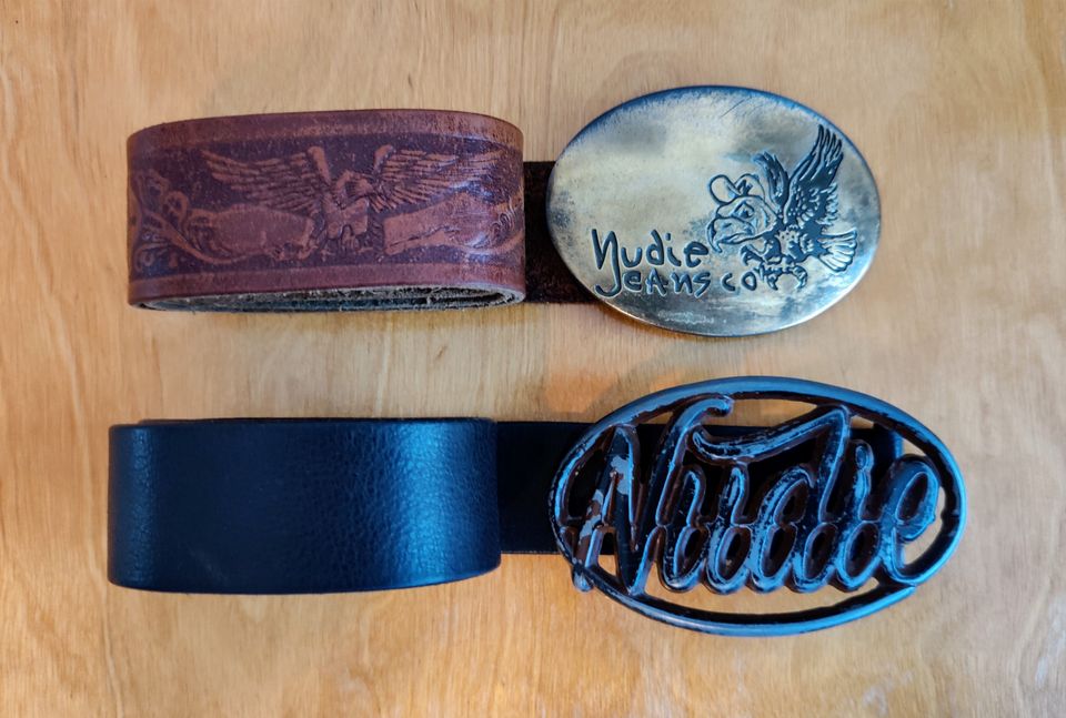 Nudie Jeans & co Vyö Belt made in Italy 100% leather