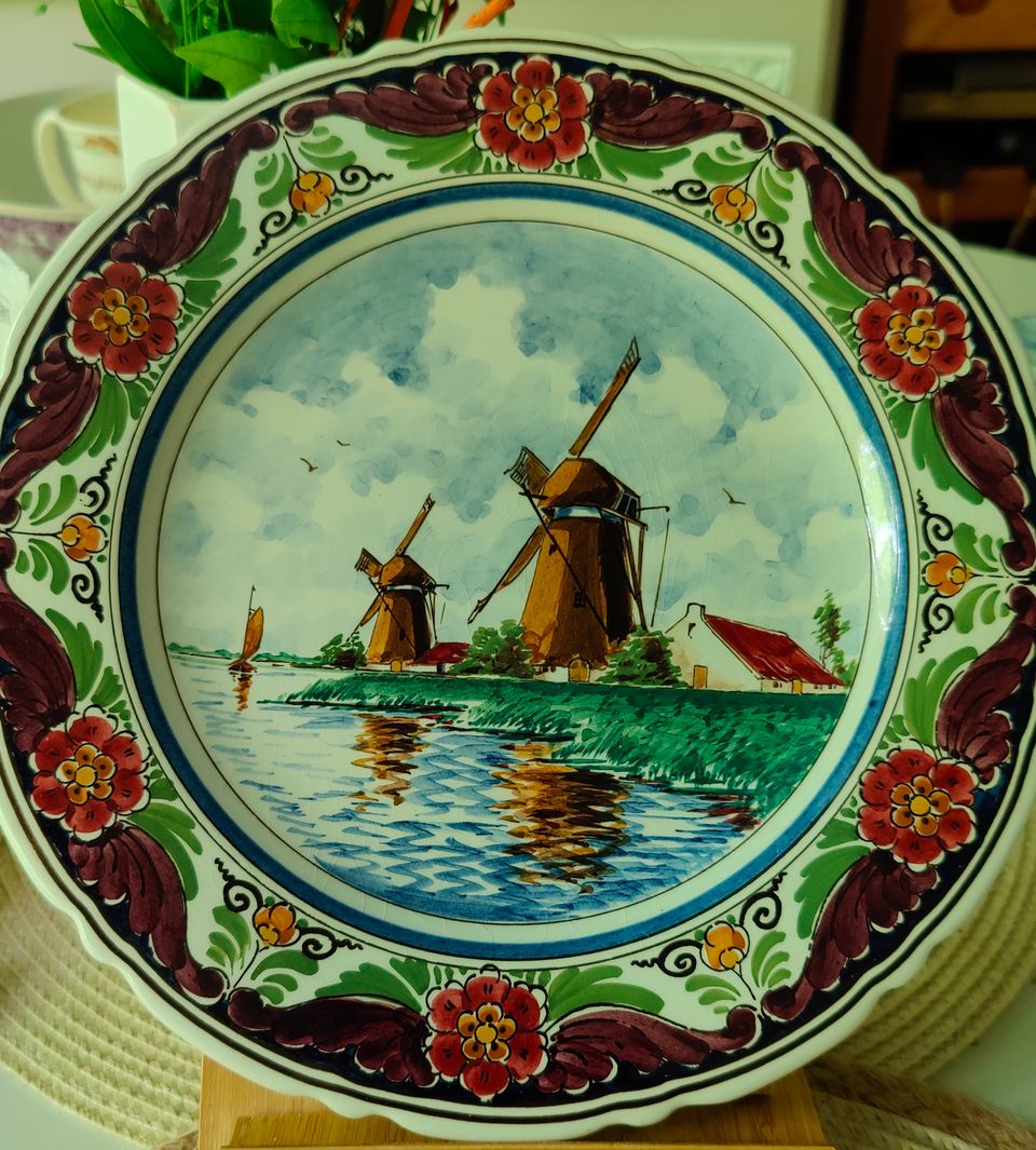 Vintage Delft lautaset/ seinälautaset, 3 kpl.
