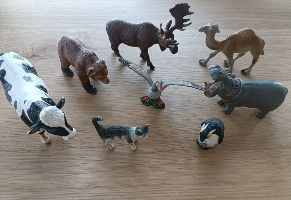 Schleich eläimet ja kullankaivaja