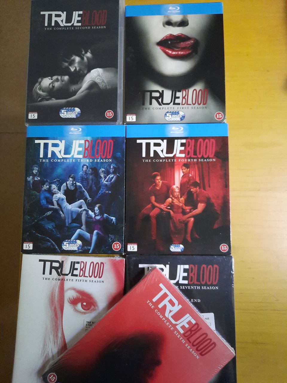 True Blood 1-7, dvd ja blueray