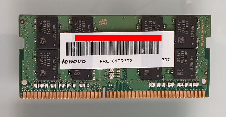 16 GB Lenovo DDR4 läppäri SO-DIMM muisti