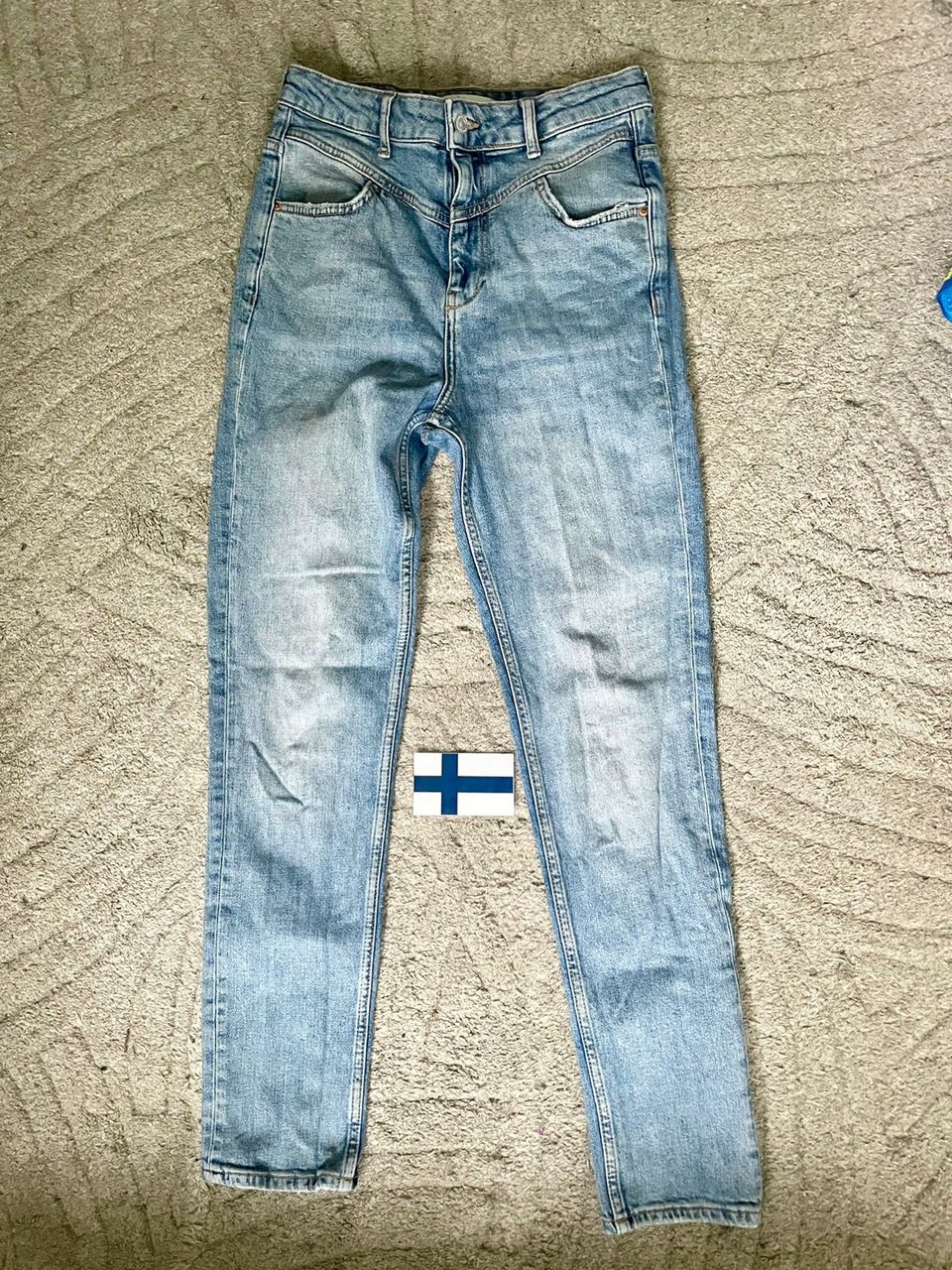 Ginatricot perfect jeans very high waist mom / skinny jeans 38