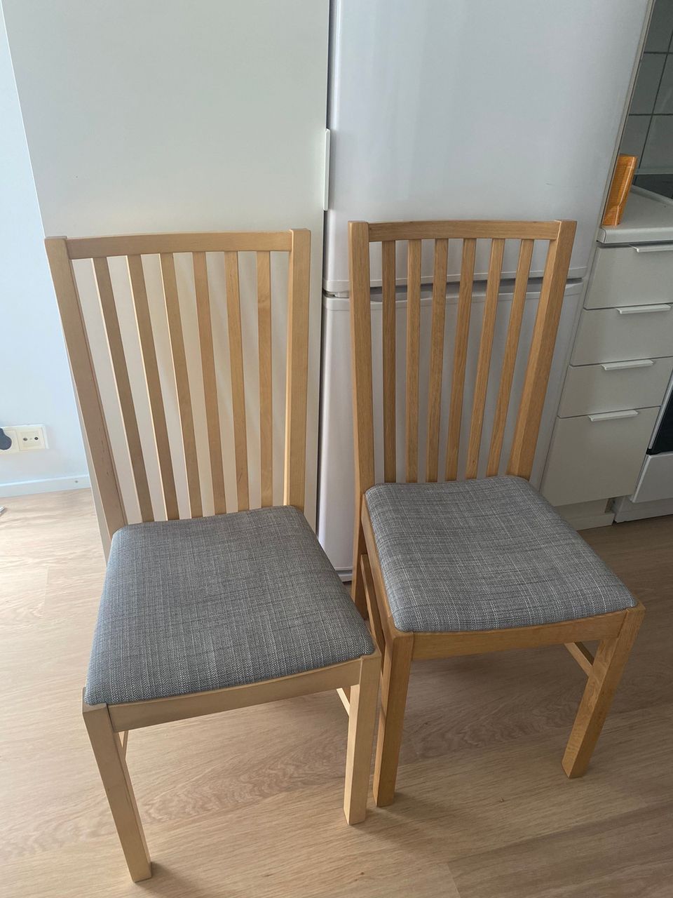 2 hyväkuntoista Ikean Norrnäs tuolia