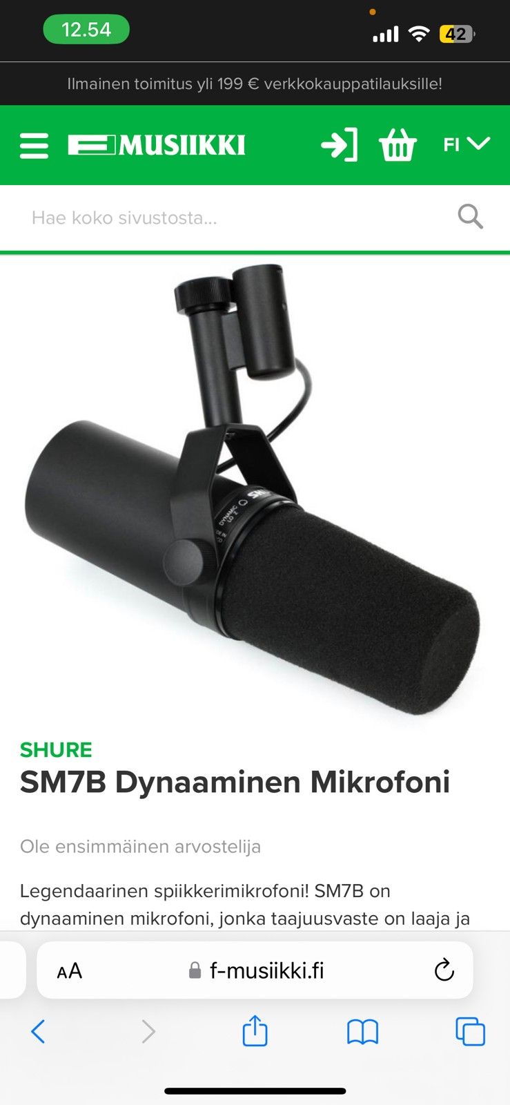 Shure sm7b