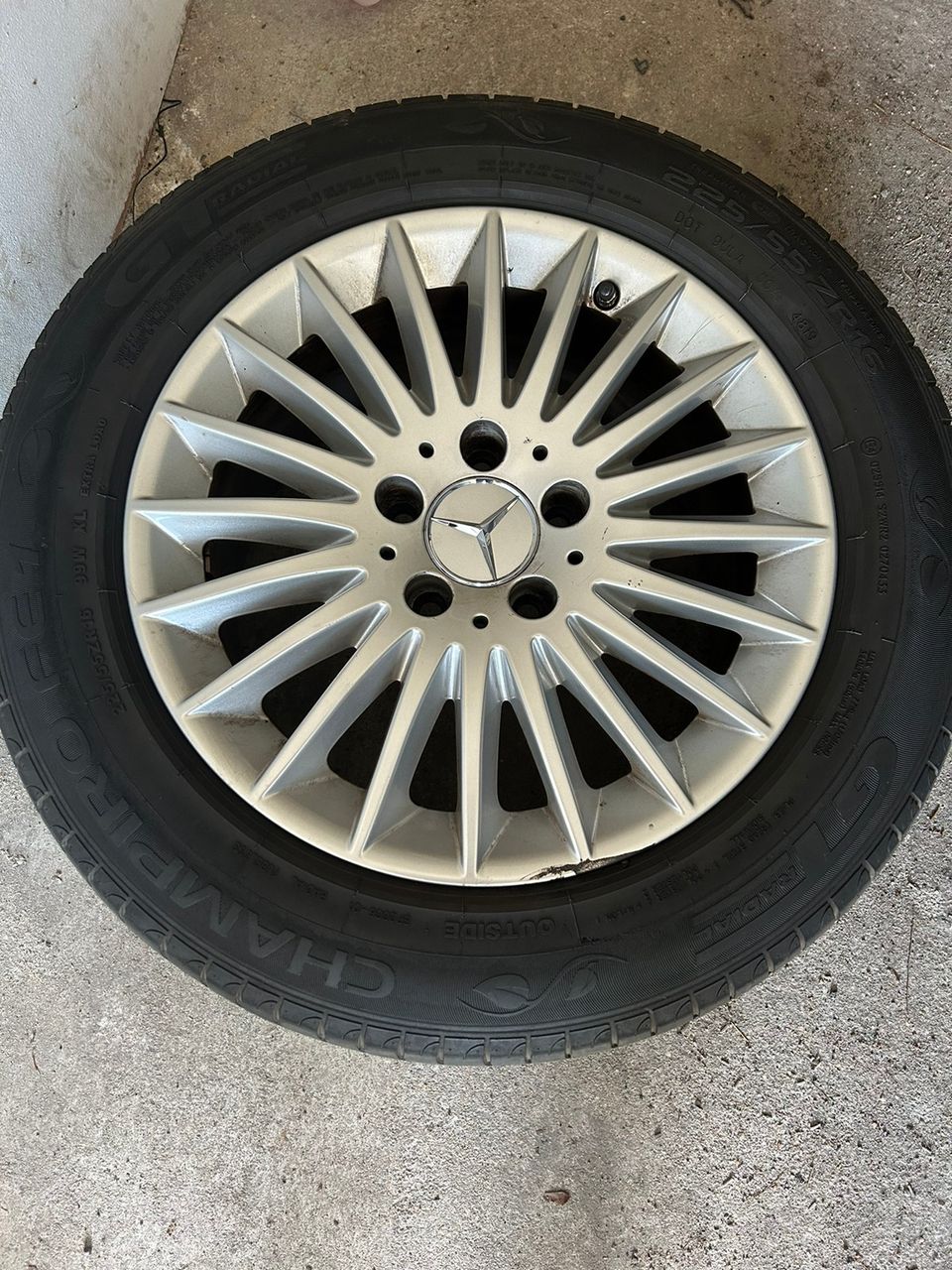 Mercedes vanteet 16x7,5 ET 45,5 5x112