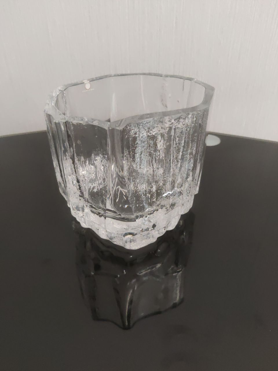 Iittala kristallilasi maljakko