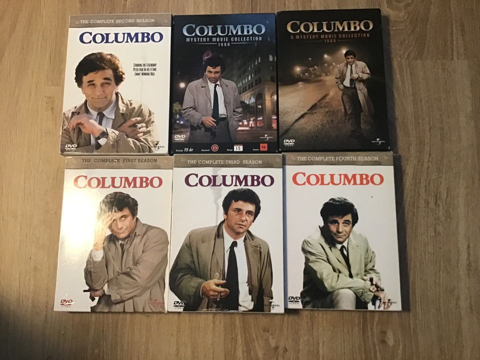 Columbo dvd setti yht. 6 kpl.