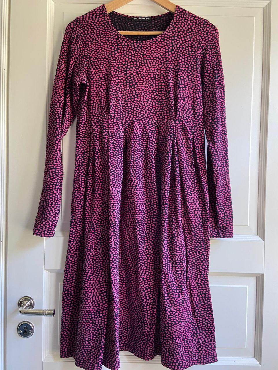 Marimekko, vintagea mekko,puuvillatrikoota