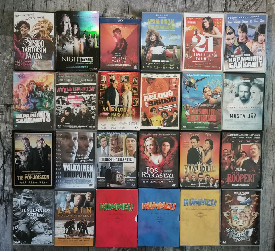 Suomalaisia dvd elokuvia