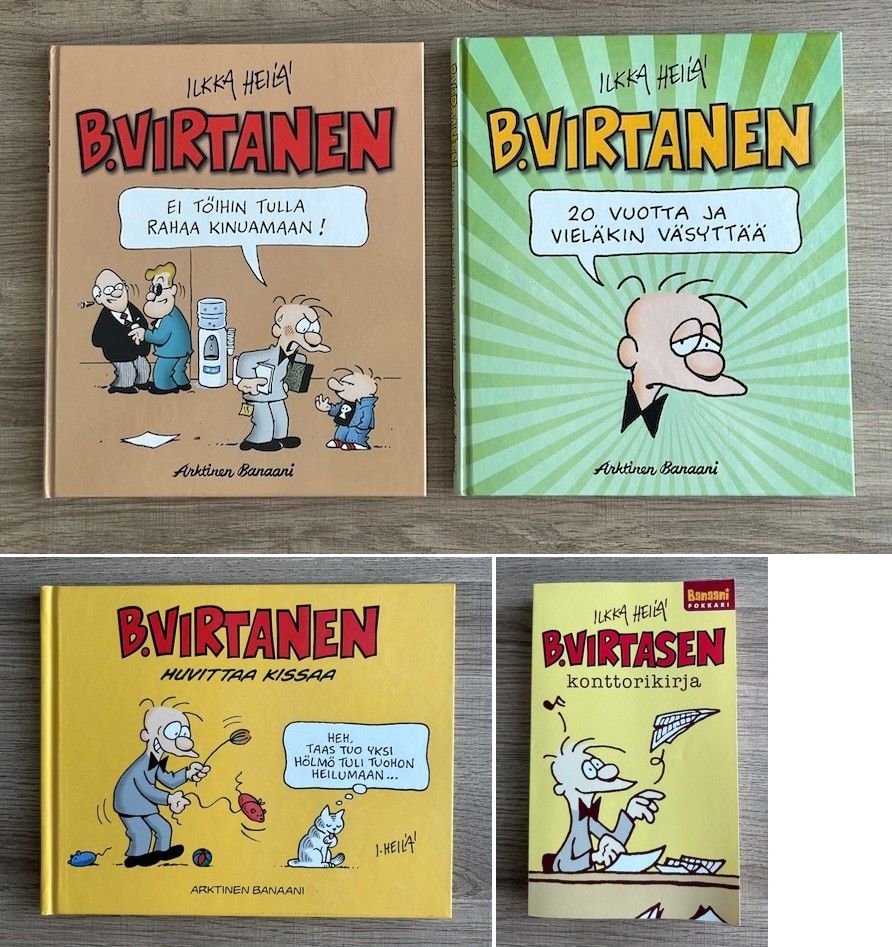 B. Virtanen sarjakuvakirjoja 4 kpl