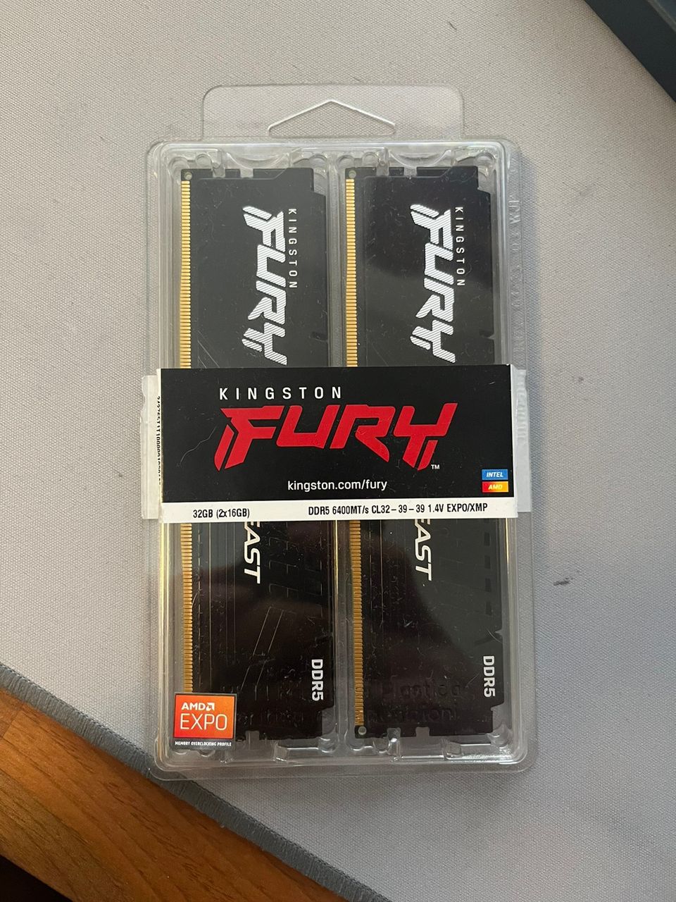 Kingston 32 GB (2x16 GB) Fury Beast DDR5