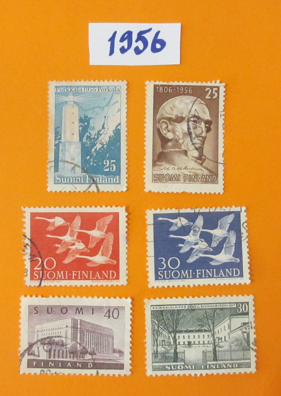 Postimerkki - Suomi 1956