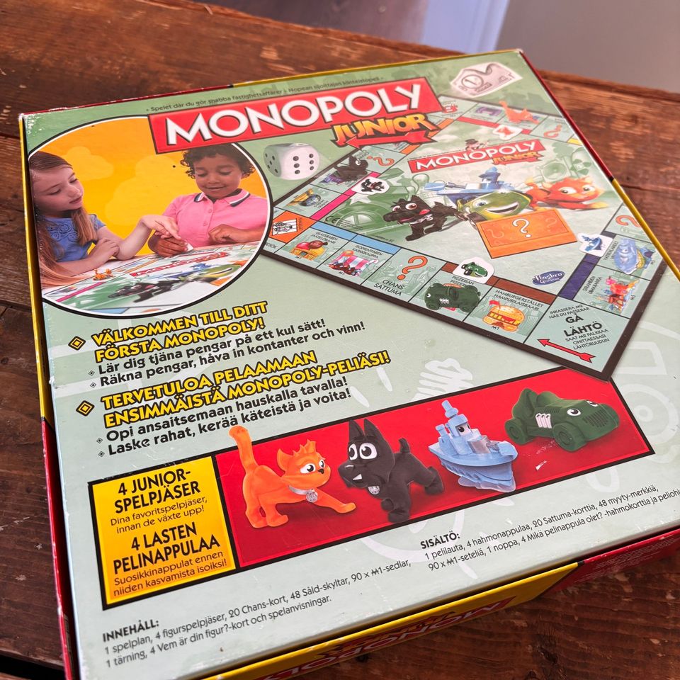 Lasten Monopoly Junior lautapeli