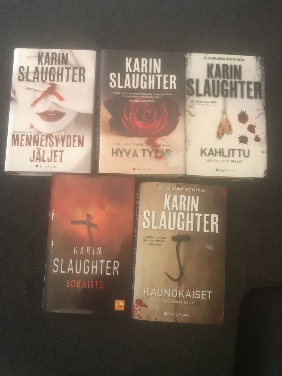 5kpl Karin Slaughter-dekkareita yht. 5e