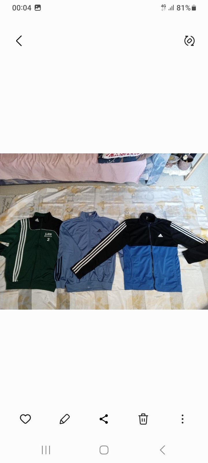 Adidas takkit s,m