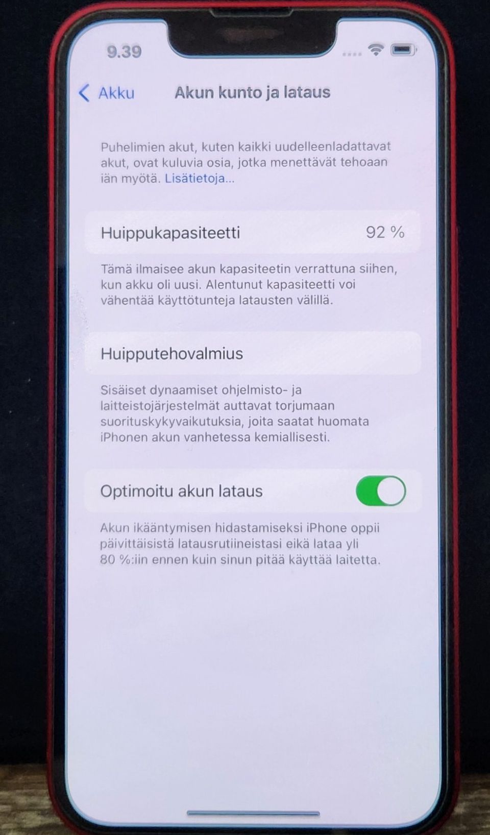 Iphone 13 mini product red 128gb