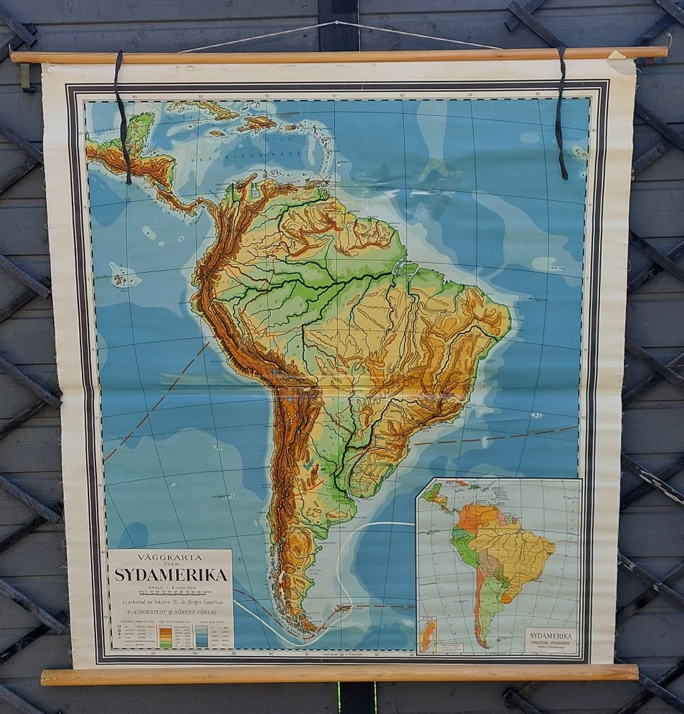 Koulukartta Etelä-Amerikka