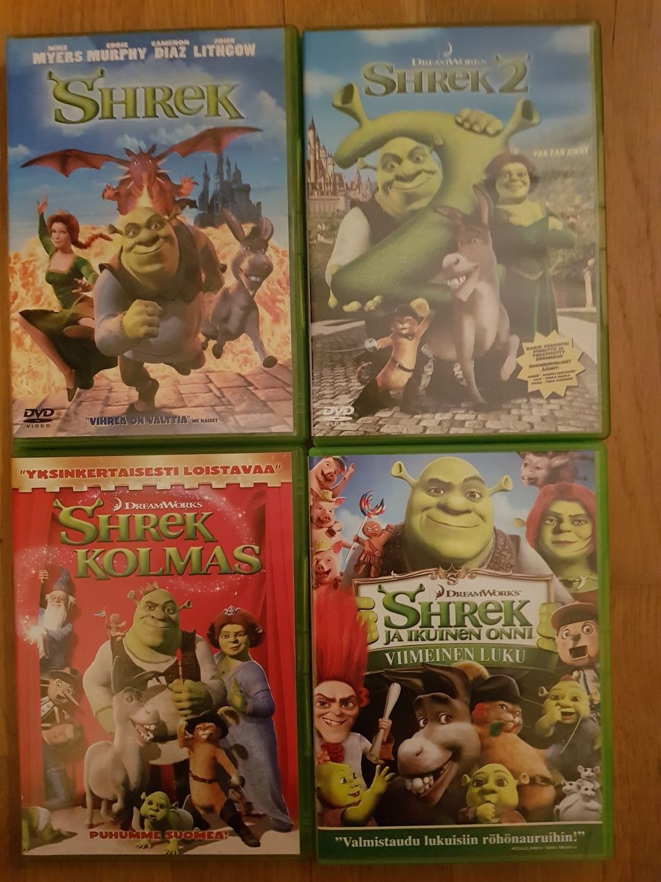 Shrek DVD:t 4kpl