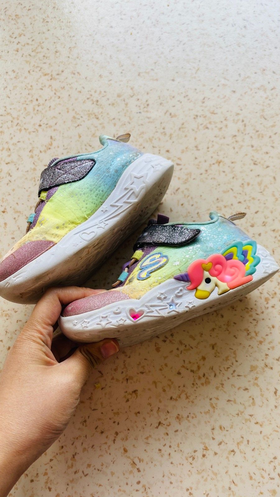 Skechers Unicorn Shoes with Light Size 26