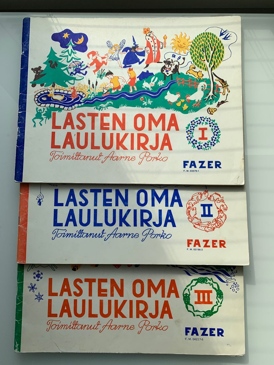 Aarne Porko : Lasten oma laulukirja 1-3