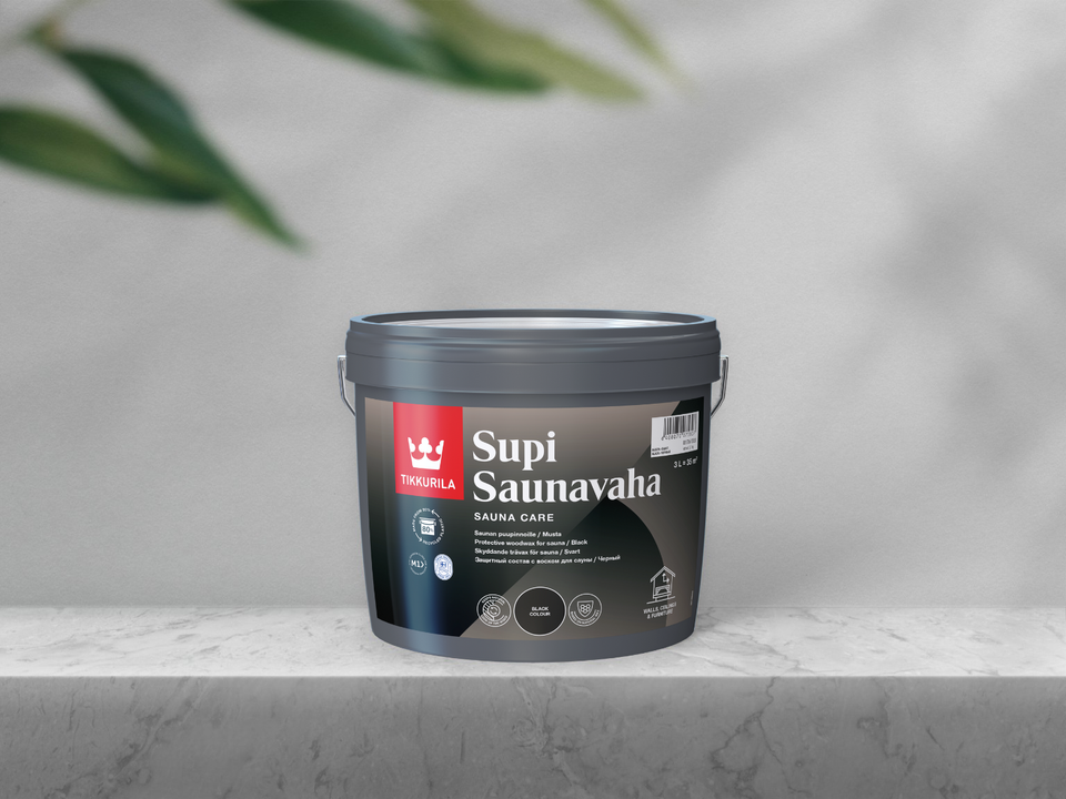 Tikkurila Supi Saunavaha (3L / Musta)