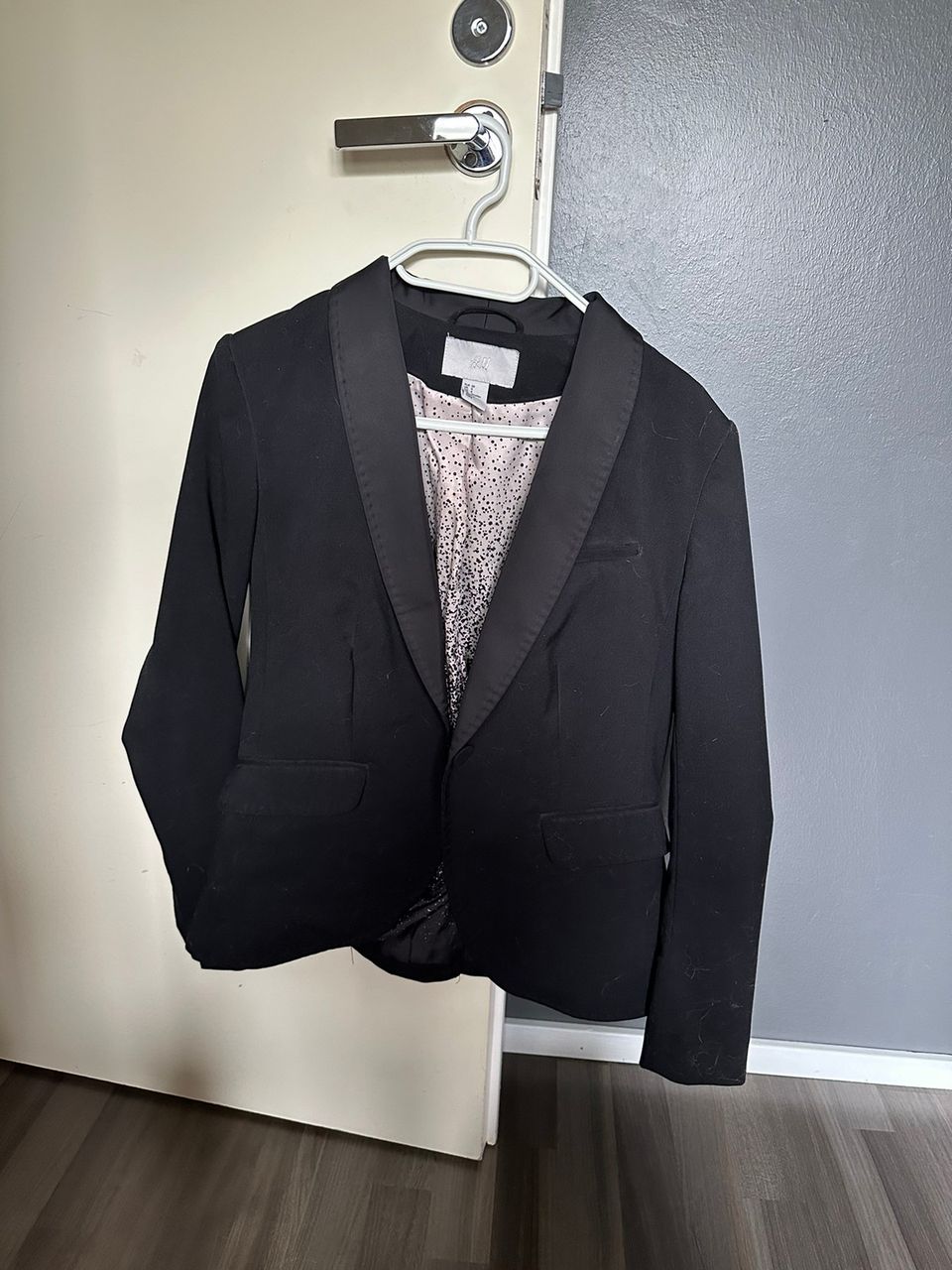 Musta jakku, H&M, koko 38