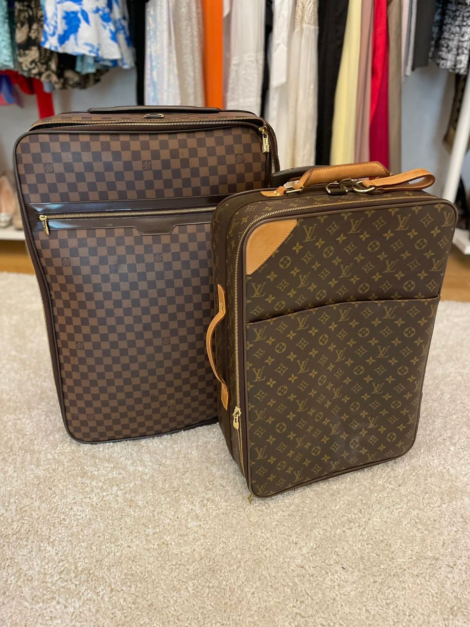 Louis Vuitton Pegase monogram ja damier ebene