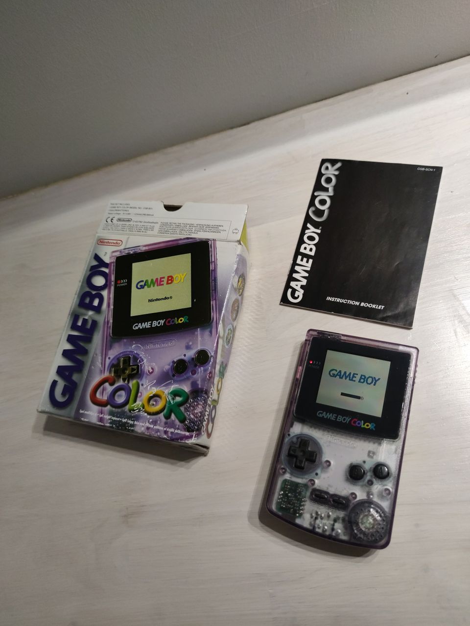 Game Boy Color Nintendo with Atomic Purple case