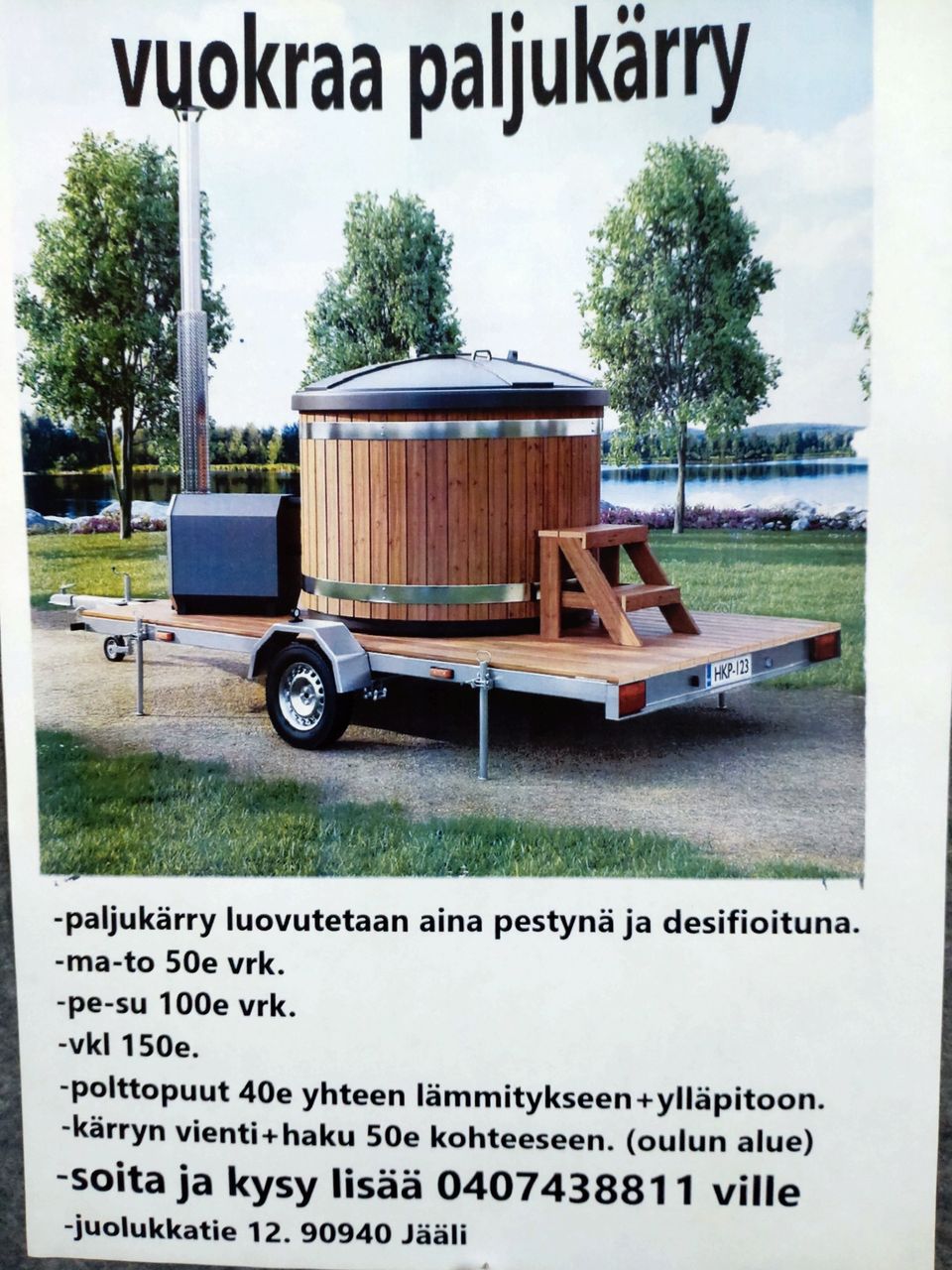 Vuokrataan paljukärry