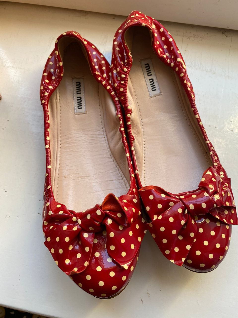 Miu Miu polkadot ballerinat kengät 39