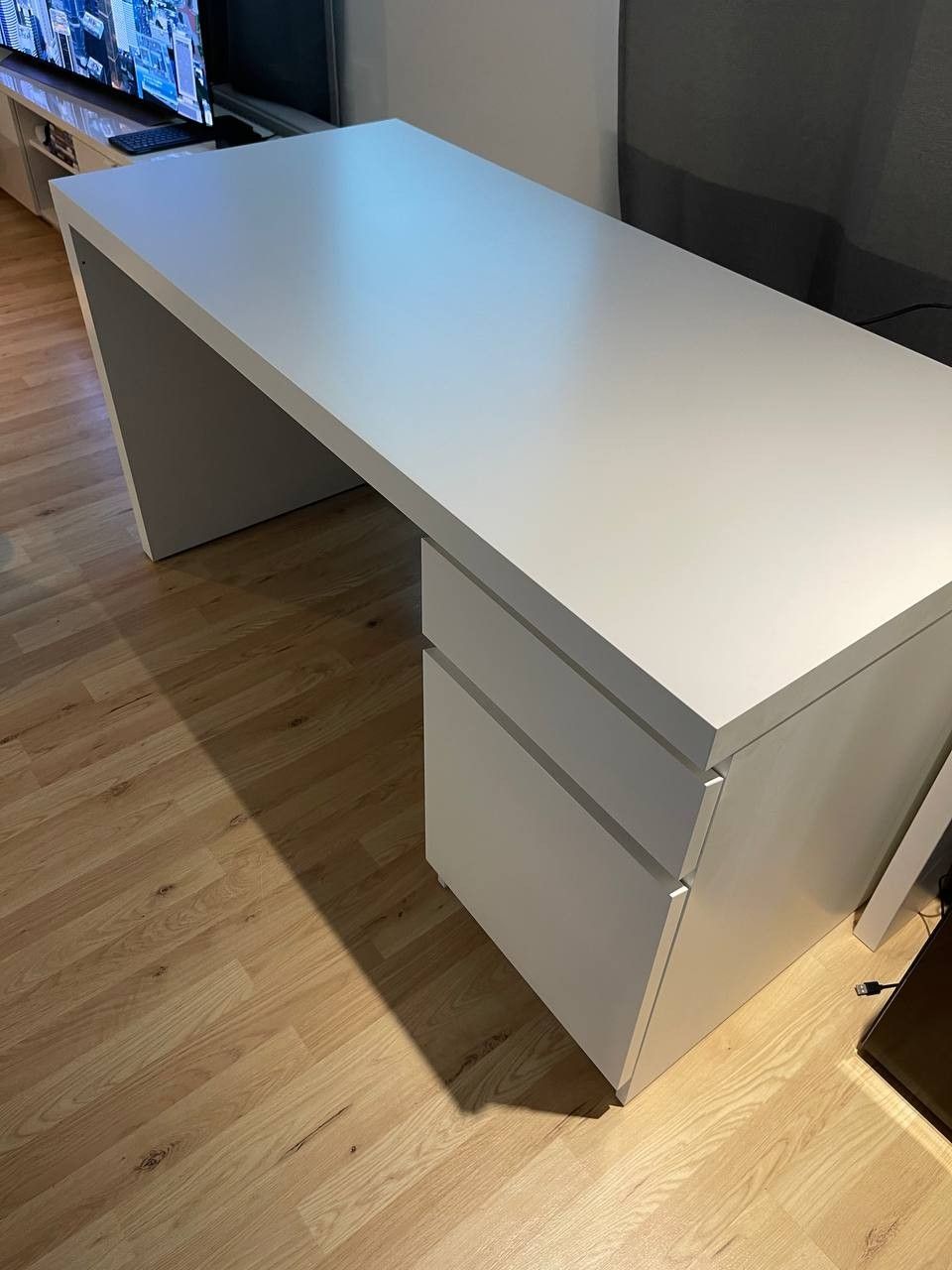 IKEA MALM Työpöytä Valkoinen, 140x65 cm