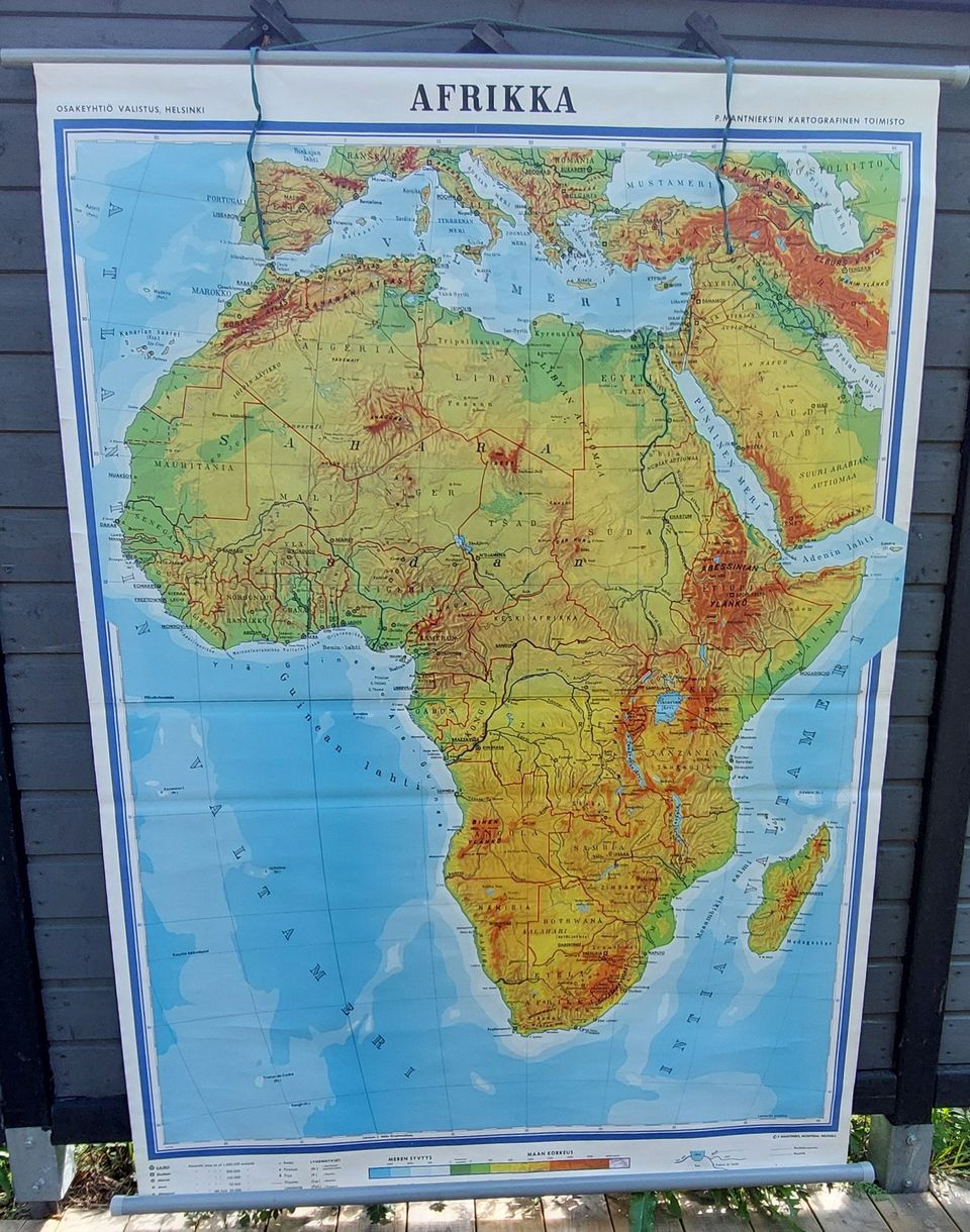 Koulukartta Afrikka
