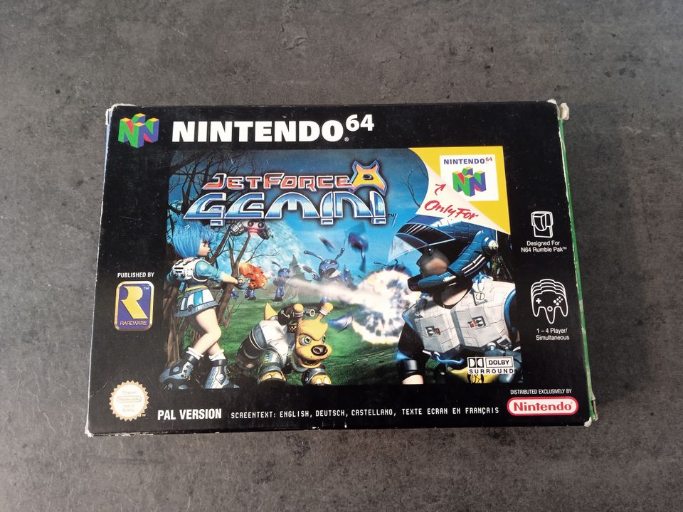 Jet Force Gemini N64 PAL Laatikko Ohjekirja