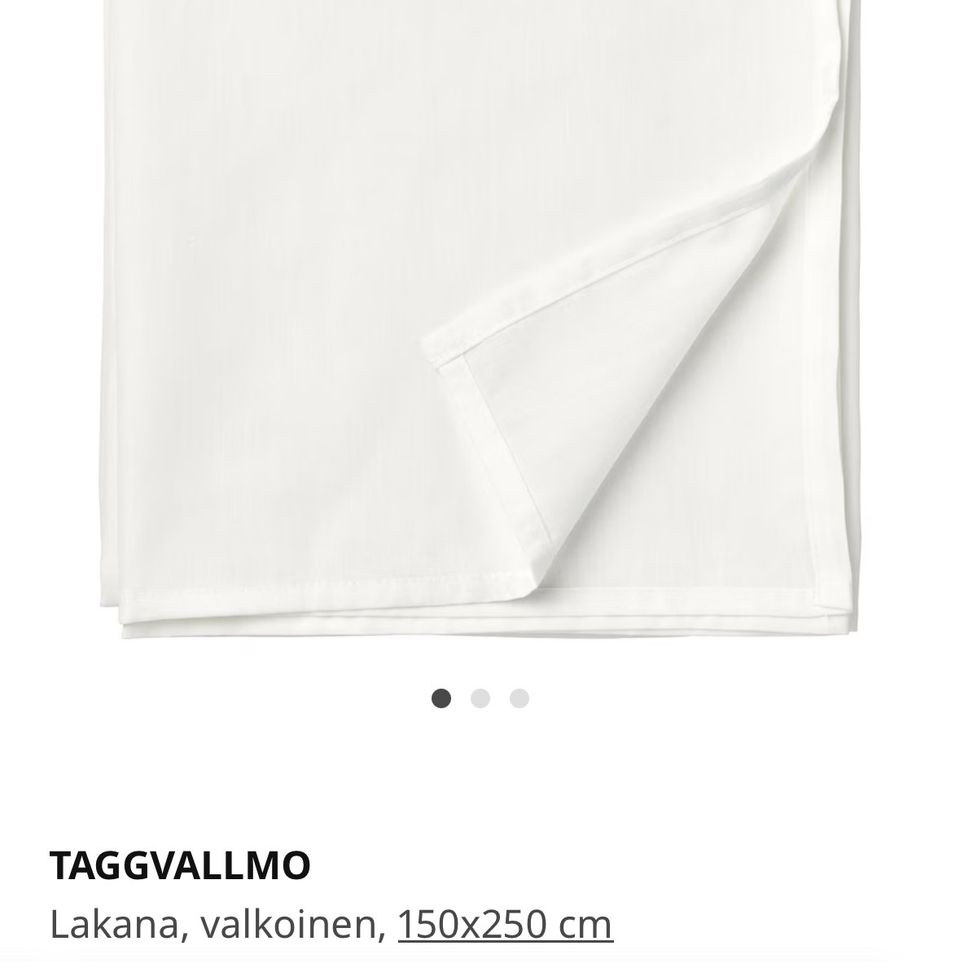 Ikea Taggvalmo lakanoita