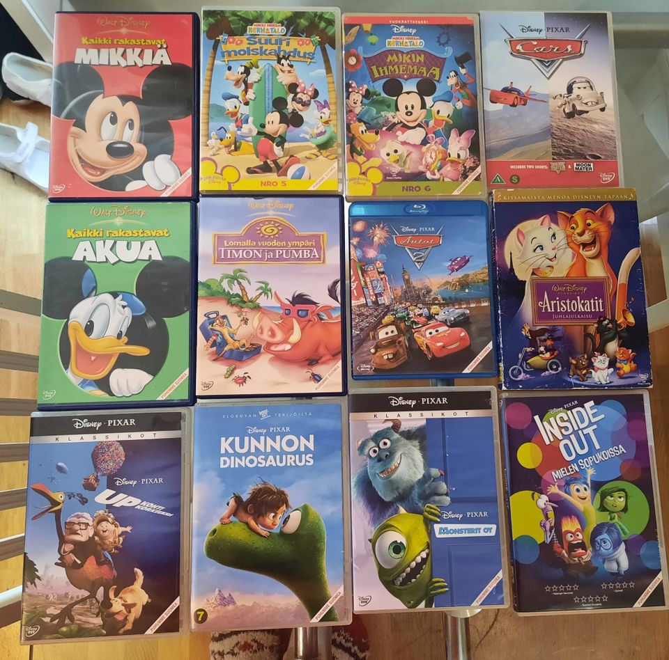 Disney dvd elokuvat 12 kpl