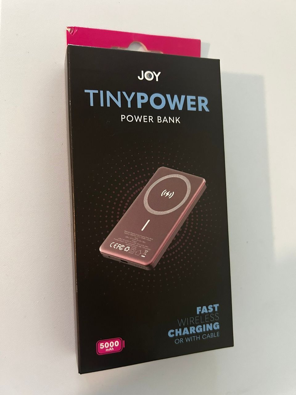 Joy Tinypower virtapankki langattomalla latauksella