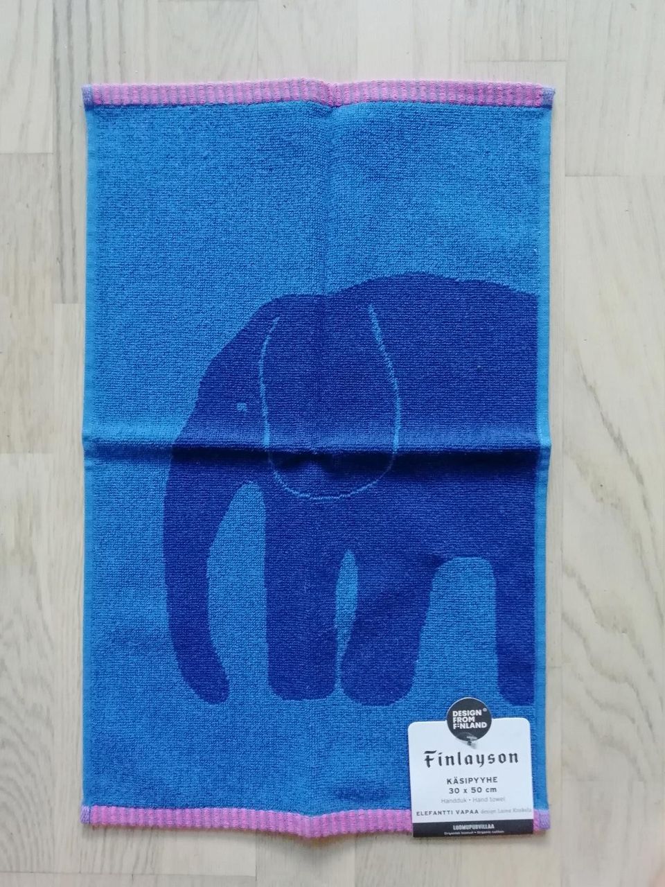 Sininen finlaysonin uusi käsipyyhe (elefantti)