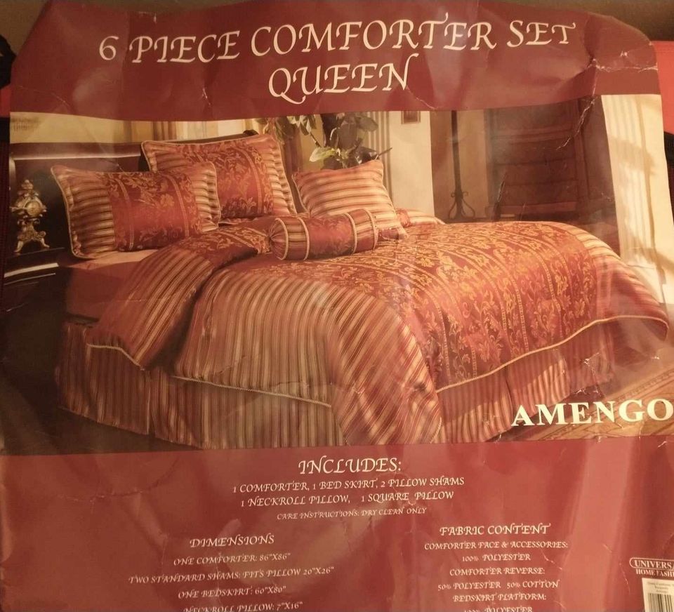 Jenkkilästä tuotu muhkea 6-osainen sängynpetaussetti Queen-size