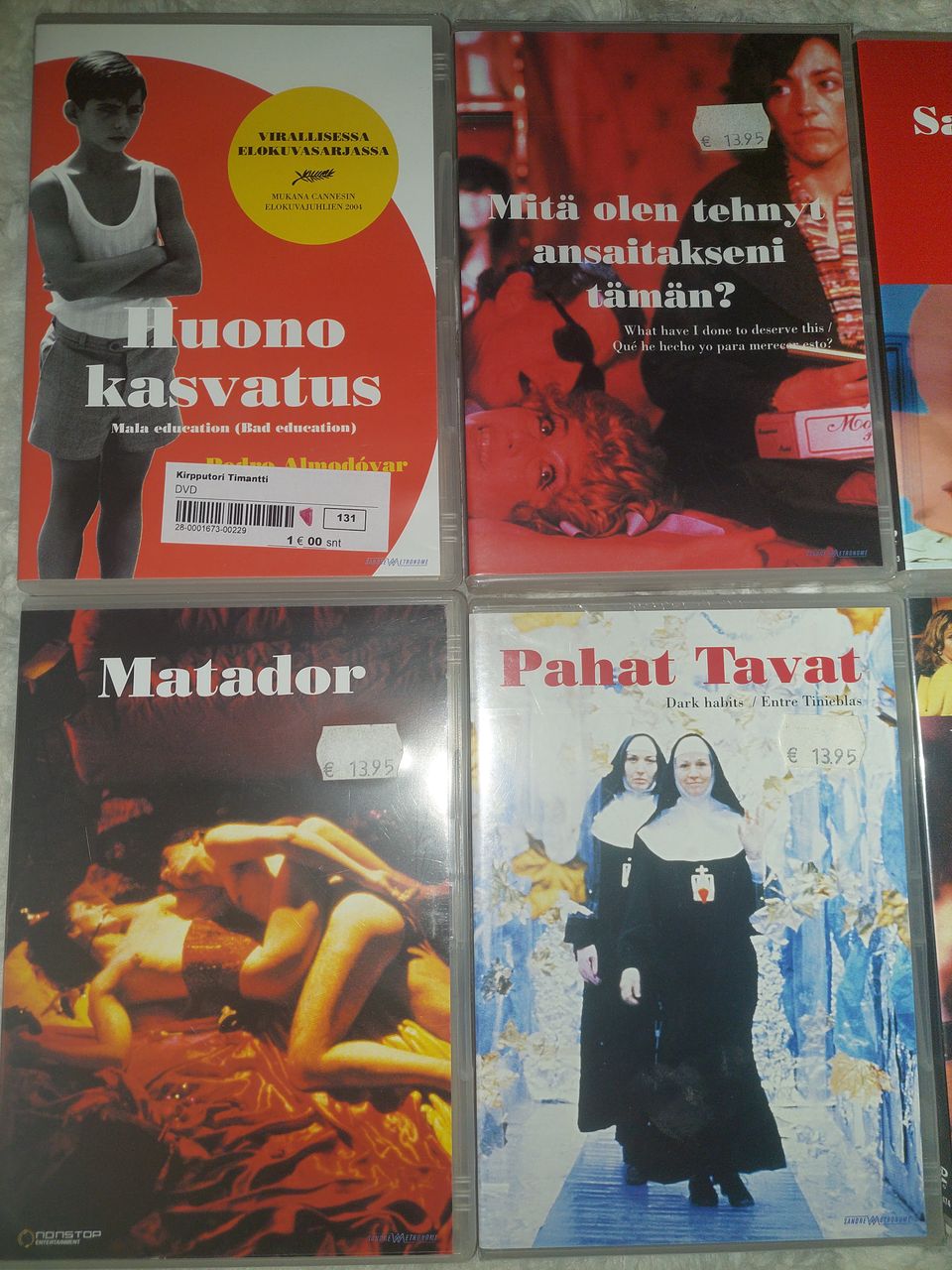 Pedro Almodóvar elokuvat 6kpl