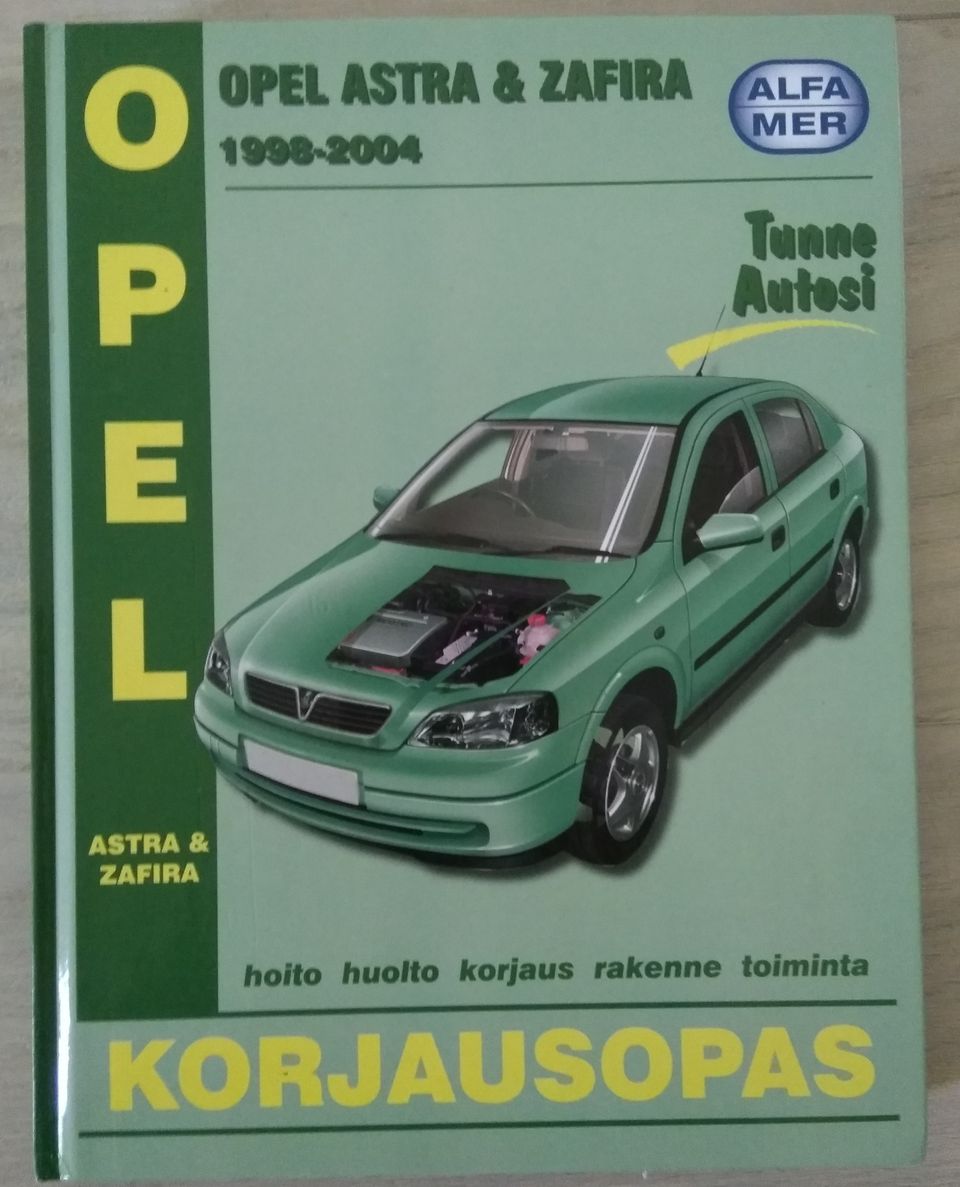 Korjausopas Opel Astra ja Zafira 1998-2004;