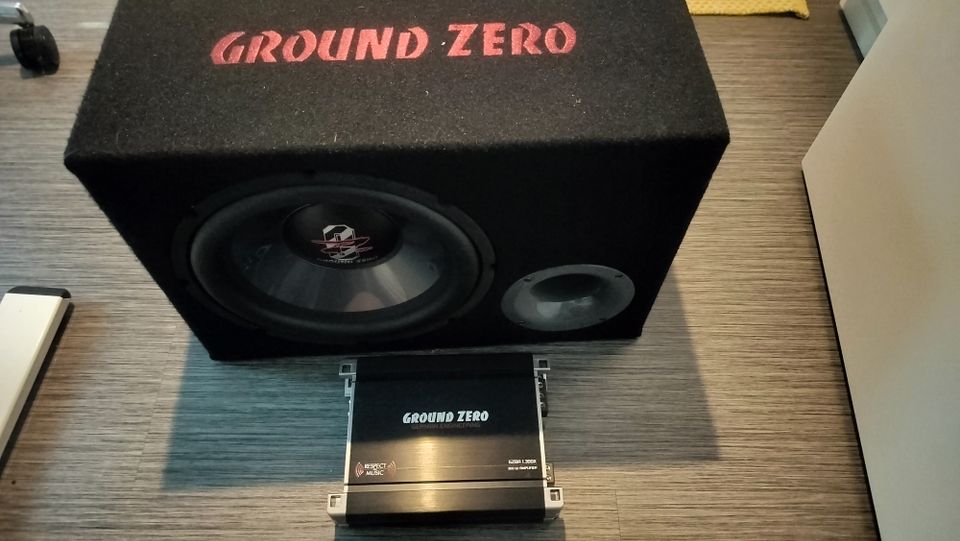 Ground Zero 12.300X-II 12" subwooferpaketti