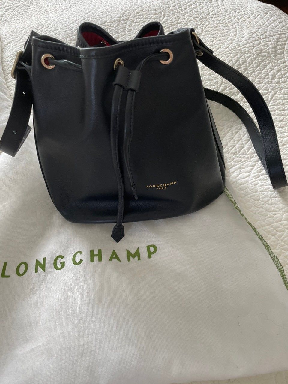 Longchamp nahkainen olkalaukku
