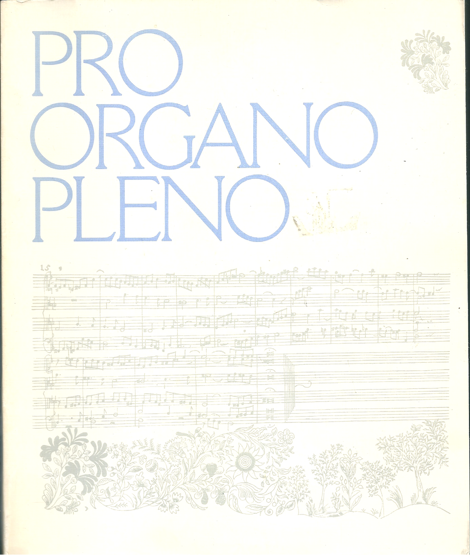 Pro Organo Pleno - Juhlakirja Enzio Forsblomille. Organum-Seura 1980.