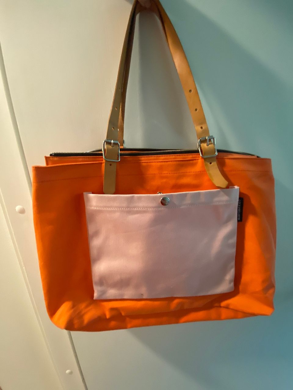 Marimekko Alma-laukku, oranssi/vaaleanpunainen