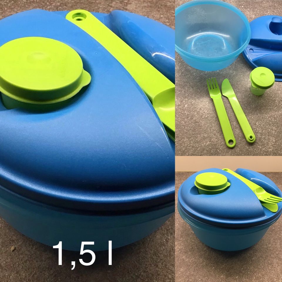 Tupperware  salat to go 1,5 l (uusi ja käyttämätön)