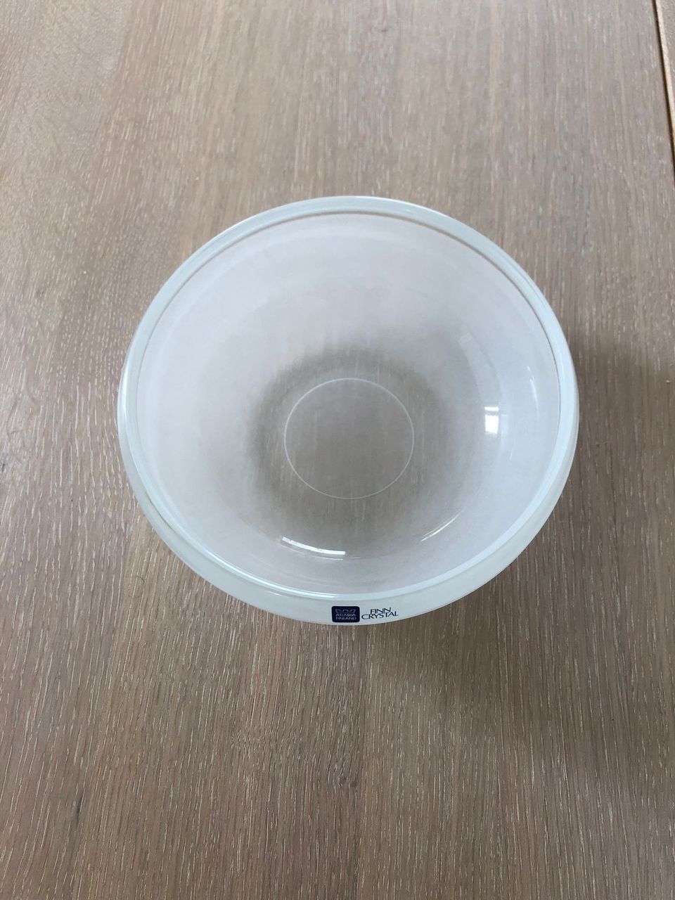 NUUTAJÄRVI Lumikuru-sarjan kristallilasiset, syvät ruokalautaset (6 kpl)