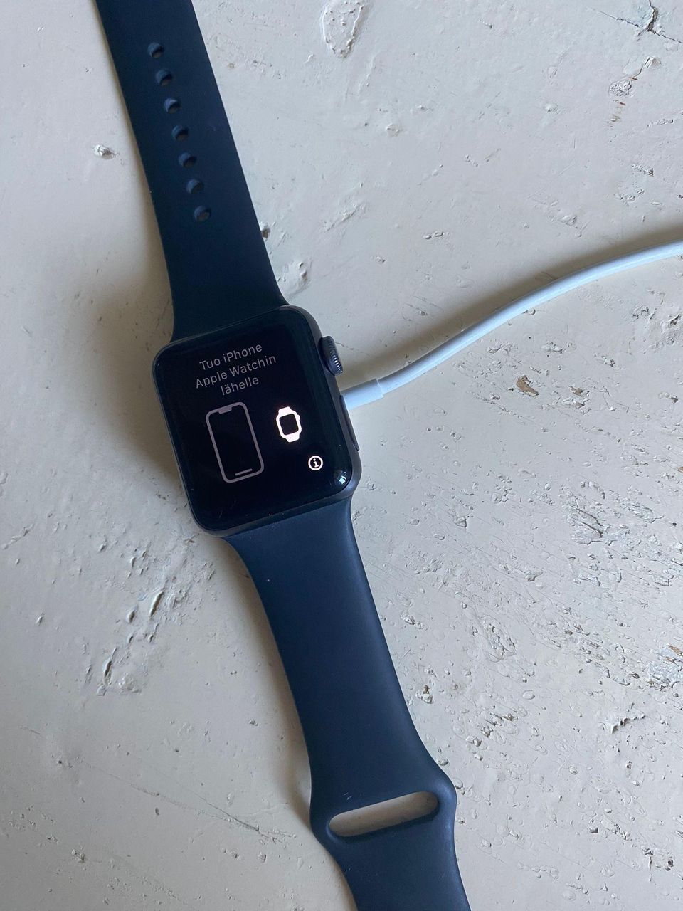 Apple watch S3 Tähtiharmaa+musta 38mm aluminum case