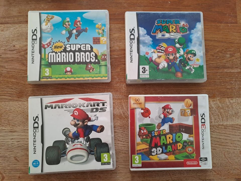 Nintendo DS Super Mario pelejä