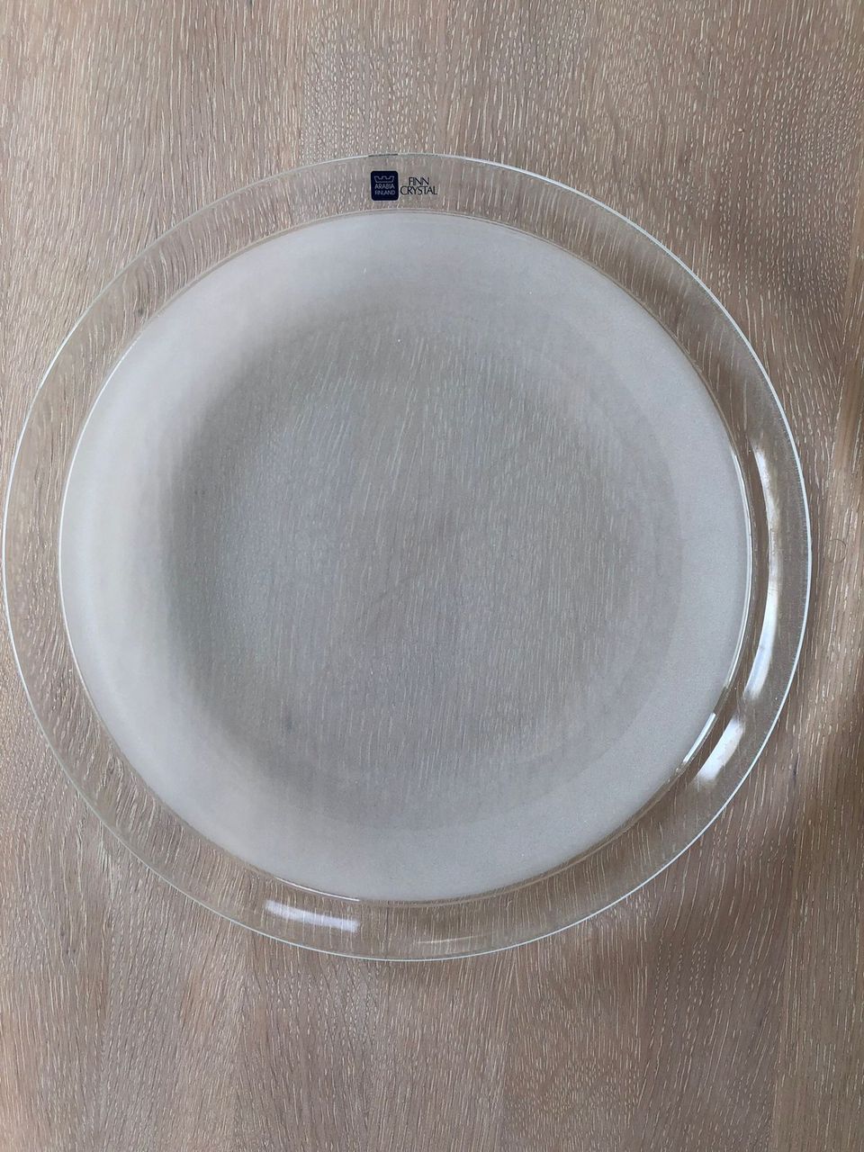 NUUTAJÄRVI Lumikuru-sarjan kristallilasiset ruokalautaset (6 kpl)