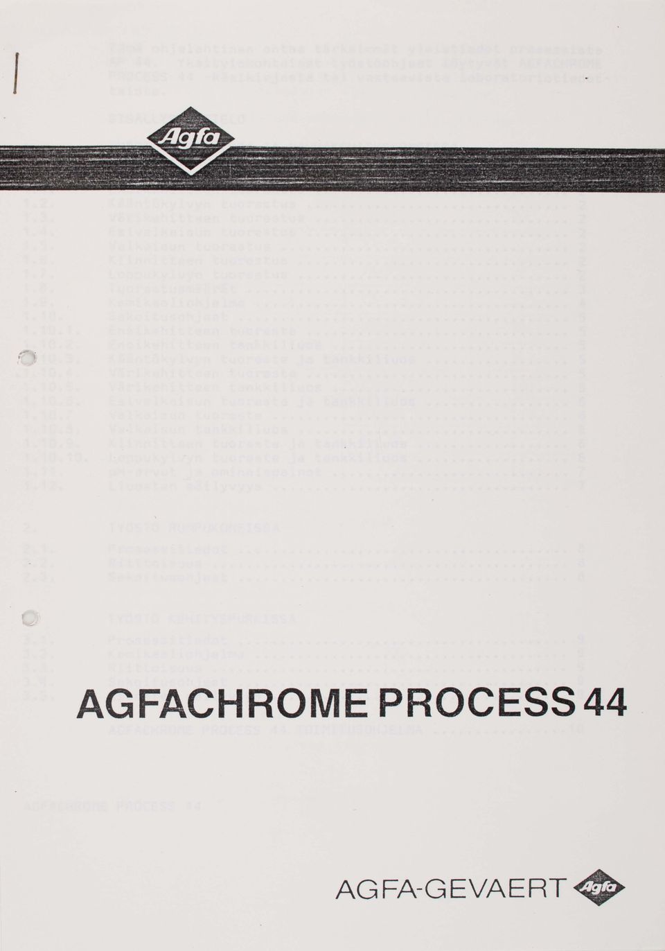 Agfa Agfachrome process 44